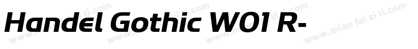 Handel Gothic W01 R字体转换